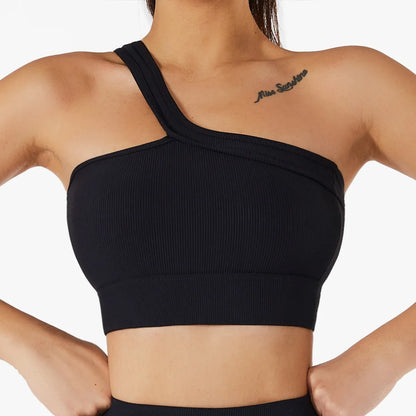 Solara One-Shoulder Sport Bra