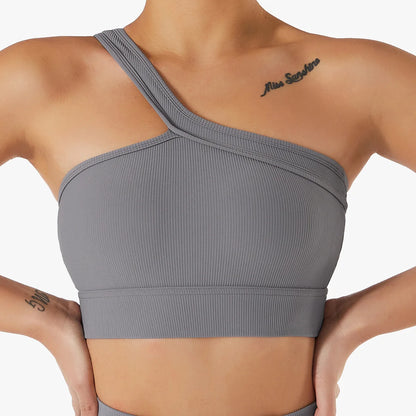 Solara One-Shoulder Sport Bra