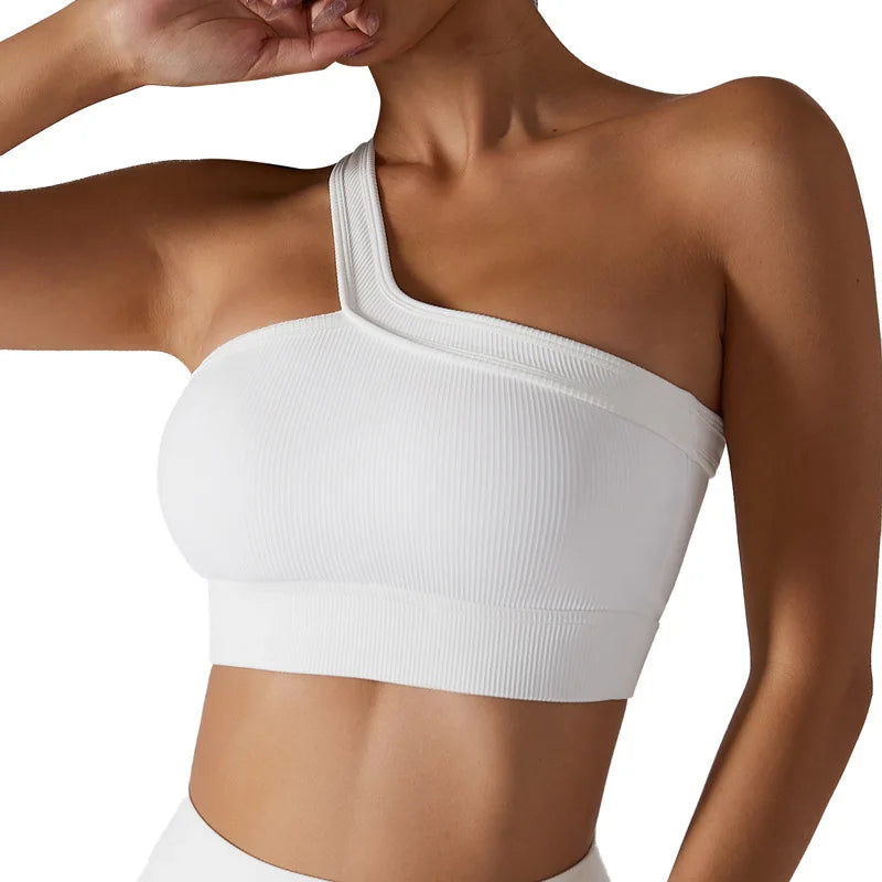 Solara One-Shoulder Sport Bra