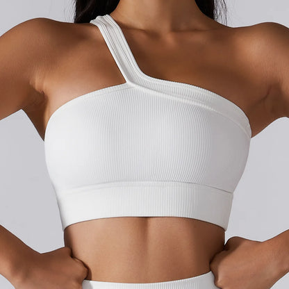 Solara One-Shoulder Sport Bra