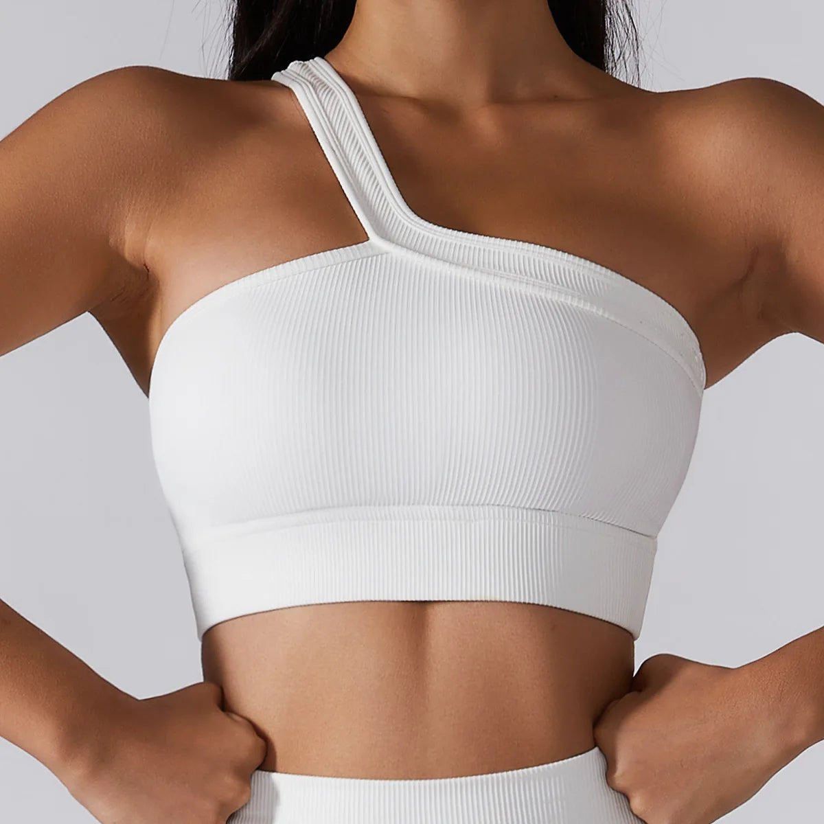 Solara One-Shoulder Sport Bra